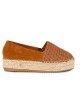 Γυναικεία Εσπαντρίγια Suede με Ψάθα  Camel  NEW IN