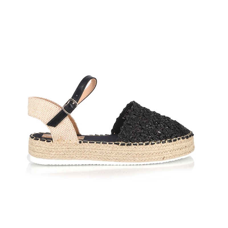 Γυναικεία Εσπαντρίγια Flatform με Μπαρέτα Black  NEW IN