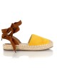 Γυναικεία Εσπαντρίγια Flatform με Κορδόνια  Yellow NEW IN