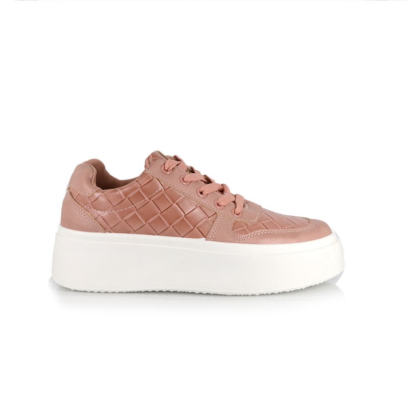 Sneakers Δίπατο με κορδόνια Pink  NEW IN