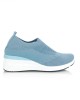 Γυναικείο Sneakers Socks Διάτρητο Ύφασμα Blue  NEW IN