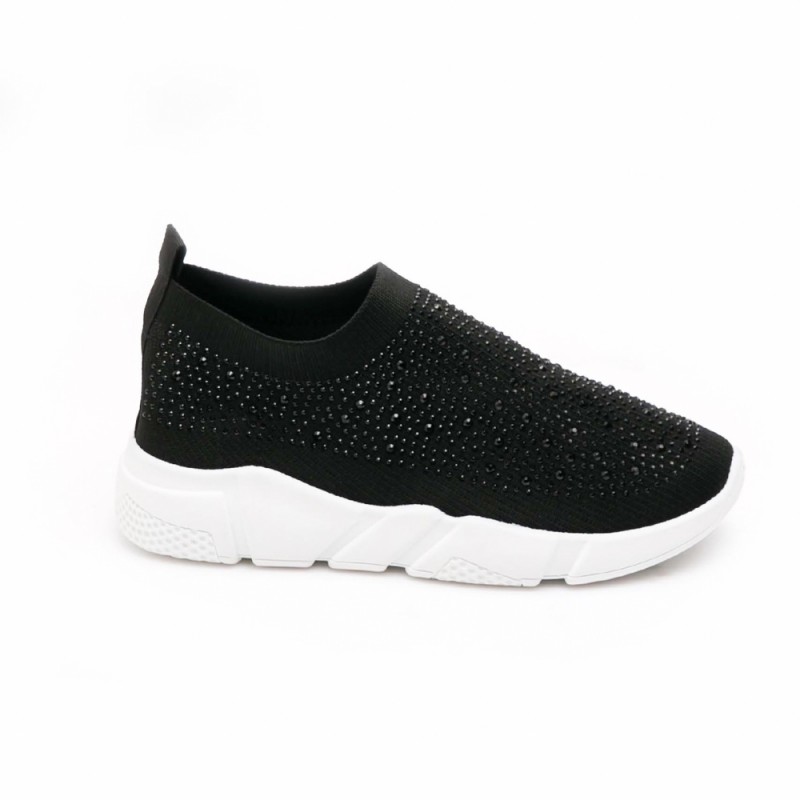 Γυναικείο Sneakers Socks με Strass Black  ΓΥΝΑΙΚΕΙΑ ΥΠΟΔΗΜΑΤΑ