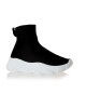 Μαύρα sock sneakers με λευκή σόλα  Black NEW IN