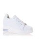 Sneakers δετά με πλατφόρμα  White NEW IN