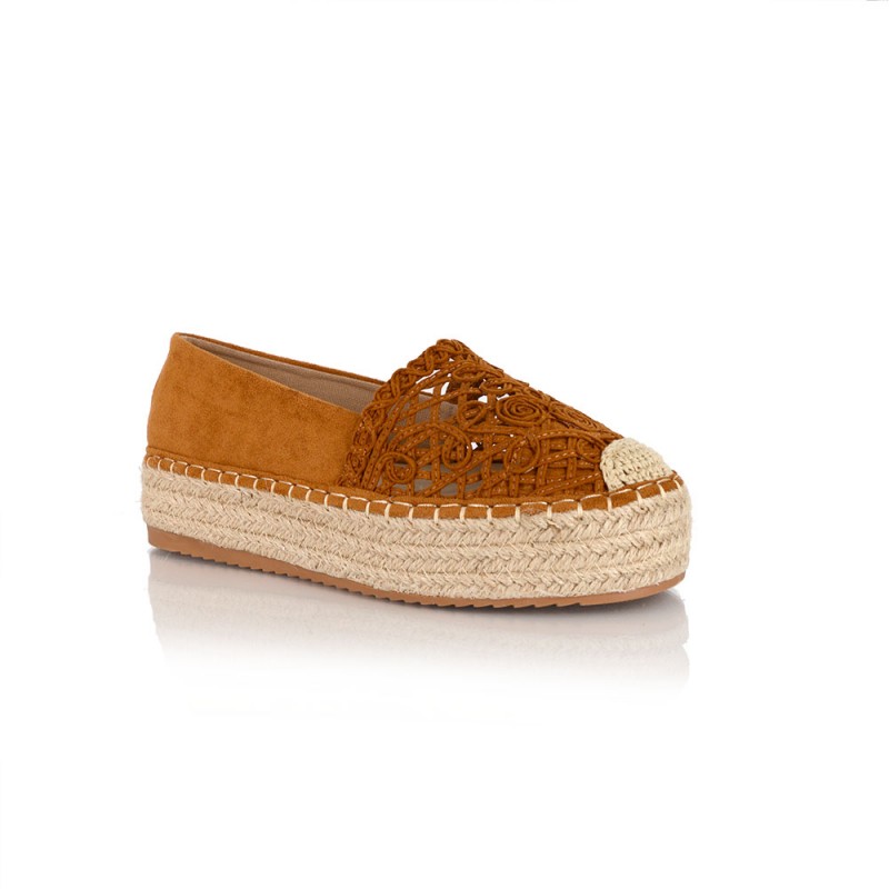 Γυναικεία Εσπαντρίγια Suede  Camel  NEW IN