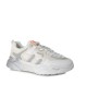 Γυναικείο Sneakers Δετό με Συνδυασμό Υλικών  White  NEW IN